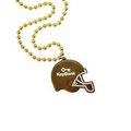 Gold Football Helmet Medallion Beads